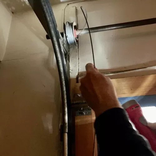 Garage door cable replacement service