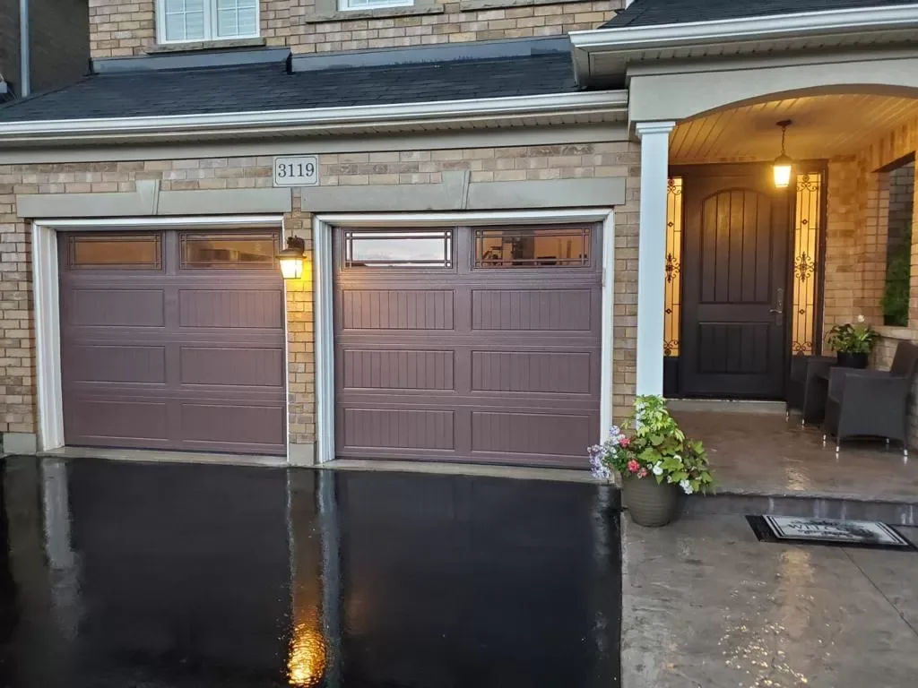 Premium black garage door installation by LA Garage Door Experts